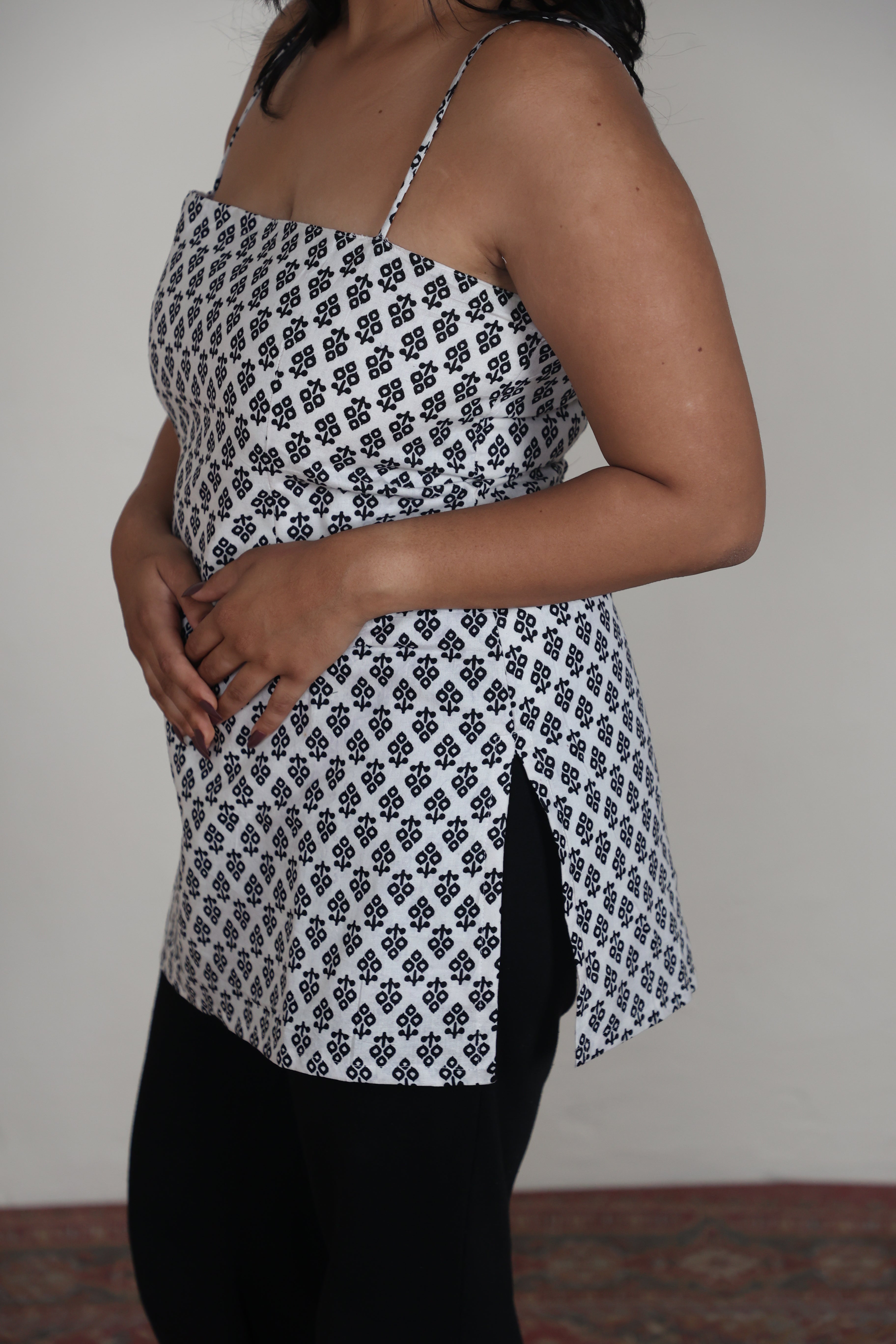 Shanaya Noodle Strap Corset Kurti