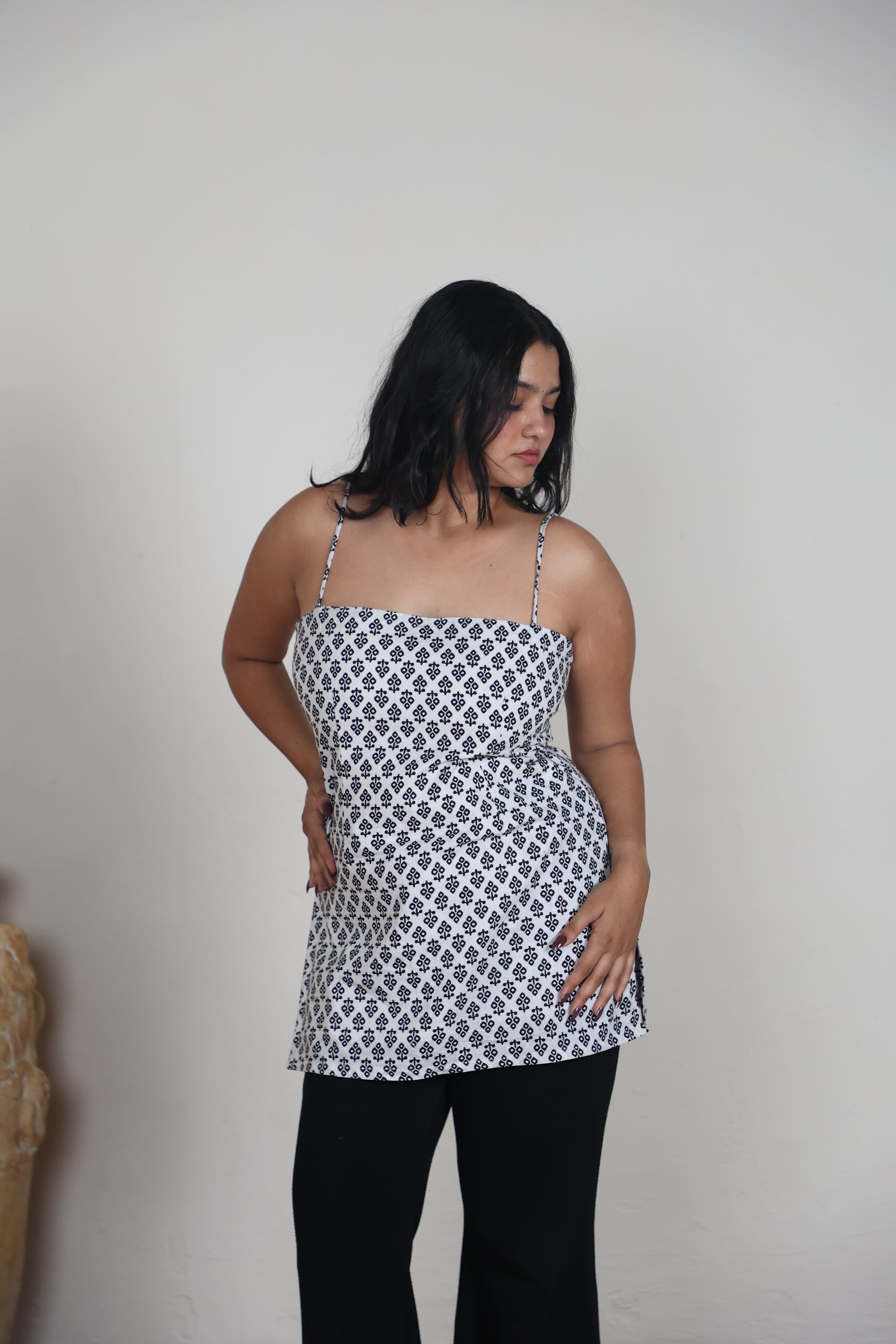 Shanaya Noodle Strap Corset Kurti