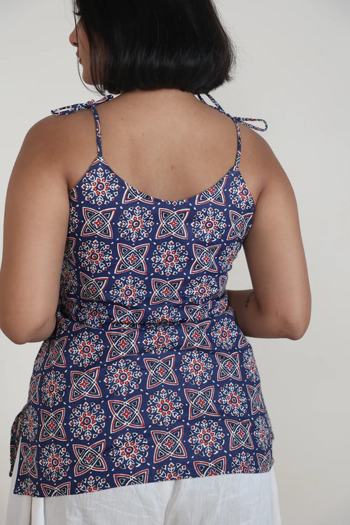 Jiya Shoulder Tie-Up Kurti Top