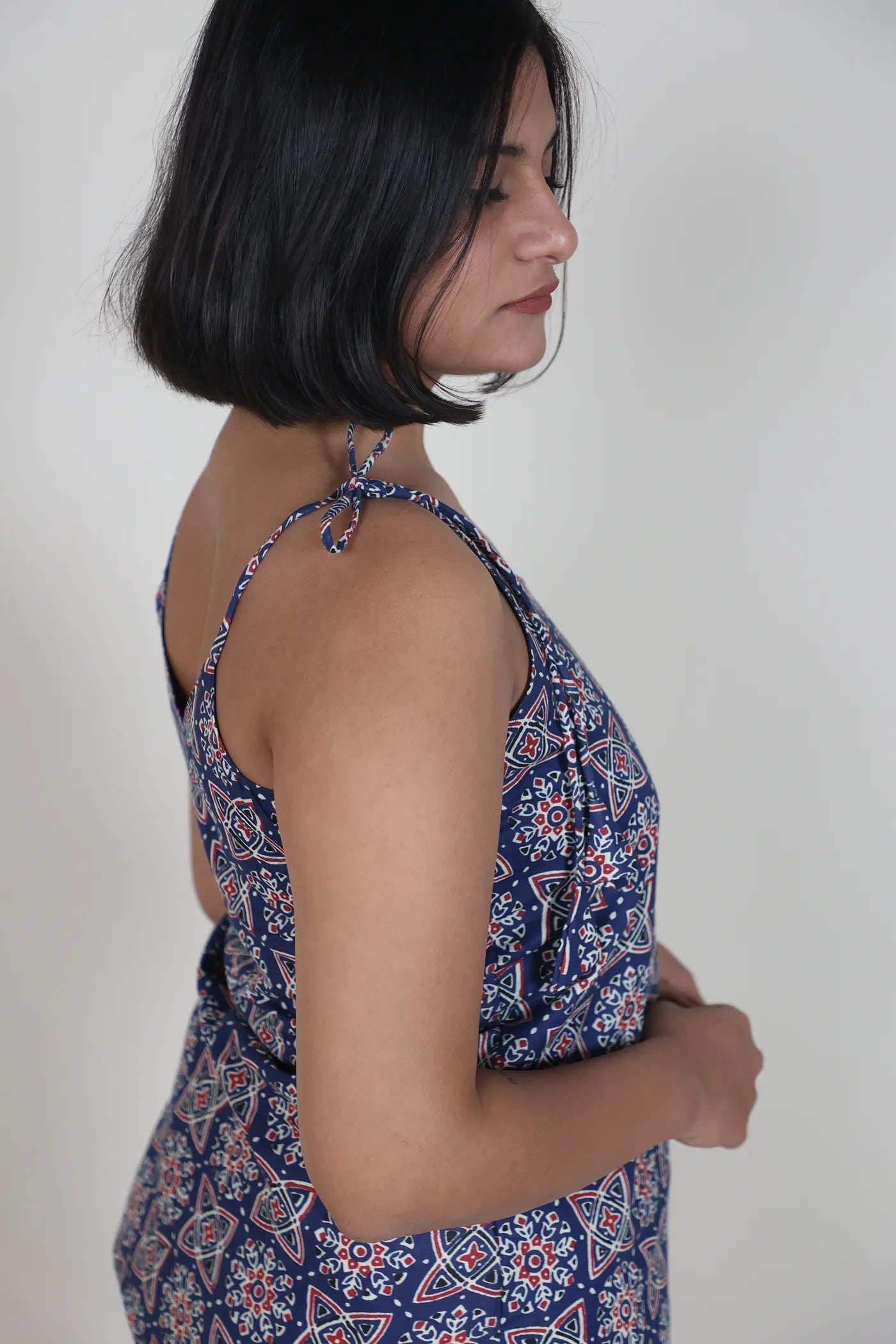 Jiya Shoulder Tie-Up Kurti Top