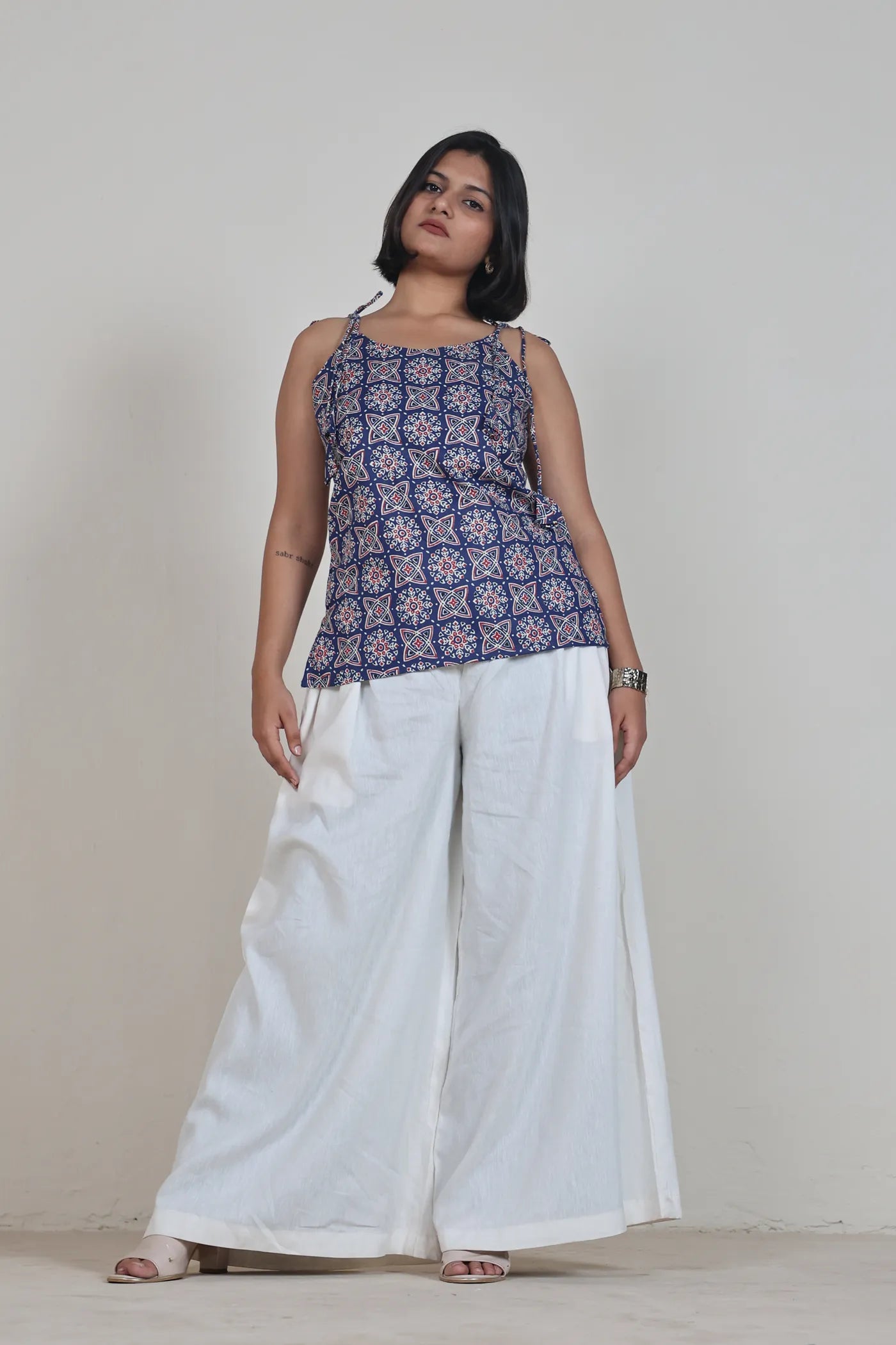 Jiya Shoulder Tie-Up Kurti Top