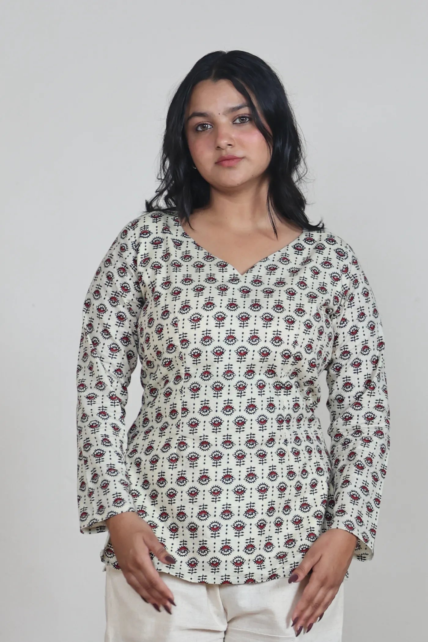 Pihu Sleeved Corset Kurti