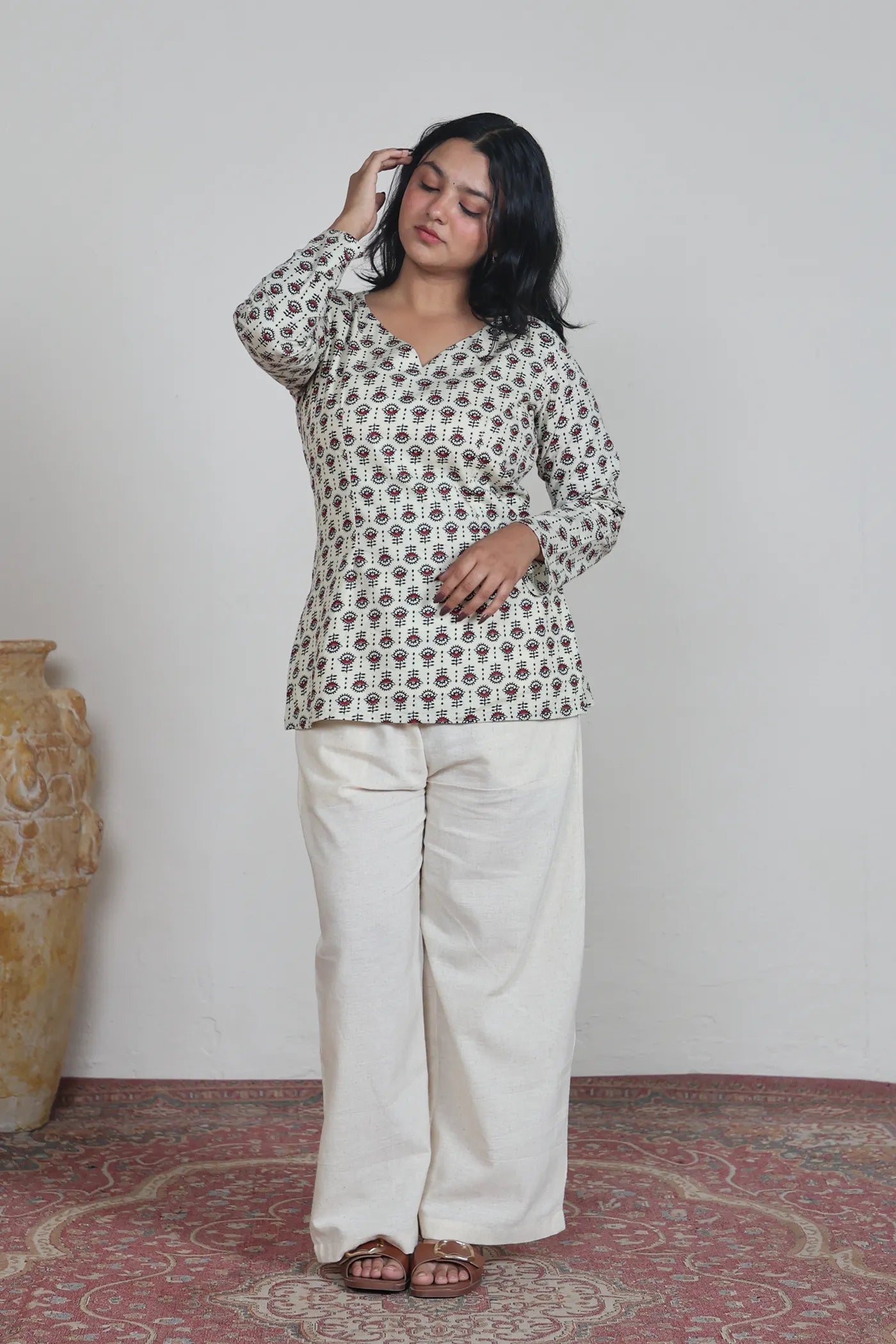 Pihu Sleeved Corset Kurti